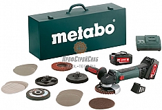 Набор аккумуляторной УШМ Metabo W 18 LTX 125 Quick Inox