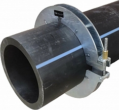 Применение механической скругляющей накладки для удаления овальности ПНД труб ПНДело Кругодел-315